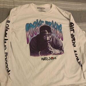 Chemistry Poetic Justice Tupac Shakur Long Sleeve Graphic Tee